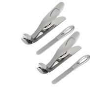 Cumuul Clipmaster Pro, mordida de boca ancha de 180°, cortaúñas avanzado, juego de cortaúñas de acero inoxidable (A)
