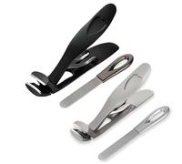 Cumuul Clipmaster Pro, mordida de boca ancha de 180°, cortaúñas avanzado, juego de cortaúñas de acero inoxidable (B)