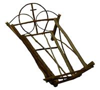 Cuna artesanal de madera para Niño Jesús(15 cm.)