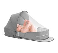 Cuna auxiliar portátil para viajes, salón y cama de viaje, fácil de transportar, plegable, para viajes al aire libre con niños