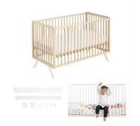 Cuna colecho koala + kit colecho + kit para convertir cuna en cama color blanco