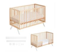 Cuna colecho koala + kit colecho + kit para convertir cuna en cama color nature