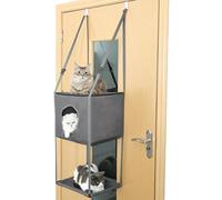 Cuna colgante ajustable: estación de montaje vertical que ahorra espacio, componente para dormir de polvo de flujo de aire, muebles de salón con marco duradero, estante de pórtico plegable | Regalo