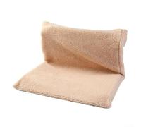 Cuna colgante para mascotas con marco de metal robusto y suave forro polar bereber para gatos pequeños y mascotas de hasta 5 kg, diseño plegable con funda extraíble lavable a máquina (beige)