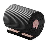 Cuna de acolchado para lados 79x8 Solicitángole Adhesivo Engrasador de cuna engrosado Paneles de pared tapizados con 3D para el escritorio de la mesa de pared de la, negro