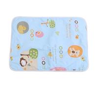 Cuna De Bebé Cojín De Colchón Infantil Impermeable De Algodón Cubierta De Esterilla De Orina Protector De Sábanas De Pañales Reutilizables Cama De Incontinencia( #A paraíso Azul )