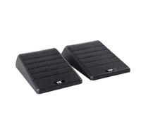Cuña de bloque de sentadillas - 1 par de bloques de entrenamiento de cuadrados, pedal inclinado multifuncional, rampa de estiramiento ergonómica, accesorio de gimnasio para fitness, atletas