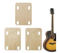 Cuña De Madera Para Mango De Guitarra, Madera 3 Piezas Para Reparación - Cuñas Para Ajuste De Mango Perno | Para Estudio Viaje Aula Escena Apasionados De La Música