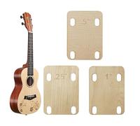 Cuña de mango de guitarra de madera 3 piezas para reparación - Cuña de mango para reparación y ajuste de bajo | Destinado a los entusiastas de la música Luthiers músicos adultos aula estudio