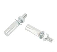 Cuña de manivela de acero, paquete de 2, pasador de manivela de pedalier de 9,5 mm, cierre de manivela de bicicleta para bicicletas de una sola velocidad y fijo, llave de retención de brazo de