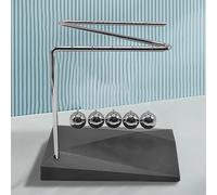 cuna de Newton, bolas de péndulo,Newton Cradle Balance Balls, juguete de escritorio de movimiento perpetuo - Bola de acero, juguetes antiestrés para adultos, artilugios científicos geniales, accesorio