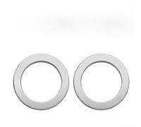 Cuña de pedal de bicicleta, arandelas de aleación de metal, espaciadores protectores resistentes a la corrosión para mantenimiento de brazos de manivela de bicicleta de montaña, 19 x 14 mm (plata)