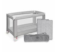 ms BabyWorld - Basic - Cuna de Viaje para niños | 120x60 cm | Desde 0+ Meses hasta 15 kg | Colchón y Bolsa Transporte Incluidos | Plegado y Montaje Fácil | Estructura Ligera y Estable (Negro)