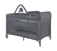 Cuna de viaje So Gifted PLUS 2 niveles de KikkaBoo Gris