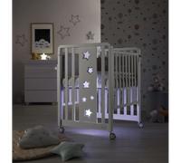 Cuna Glam Lux Con Textil Glam Blanco Azzurra Design