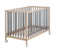 Cuna Micuna MOUNTAIN 120x60 con colchón opcional - WATERWOOD/GRIS NOCHE