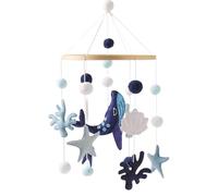 Cuna Móvil para Bebé, Campana De Cuna MóVil De Fieltro, Carrusel Cuna Bebe, Cuna Para Mobile Bebé, con Animales Submarinos Estrellas de mar, Ballenas y Corales, para Regalo para Bebés o Niños