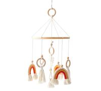 Cuna móvil para bebé, campana móvil de madera para bebé, campanilla de viento, arco iris, decoración colgante, móvil para la cama, móvil de madera, carillón de viento, regalo para bebés, niñas y niños