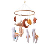 Cuna móvil para cuna con diseño de oveja linda 23,7 x 46,5 cm Cuna de rotación lenta y suave móvil para ayudante para dormir relajante Decoración para la guardería Rey