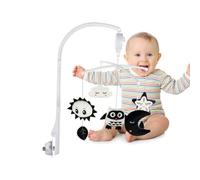 Cuna musical - Juguete relajante para mesita de noche, juguetes de peluche extraíbles, volumen ajustable, cuna eléctrica giratoria | White Noise Sound Machine para cuna de viaje
