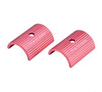 Cuña para manillar de bicicleta, paquete de 2 fundas reductoras adaptadoras de 25,4 mm a 31,8 mm, junta de vástago de aleación de aluminio para convertir barras pequeñas a tallos grandes, ajuste