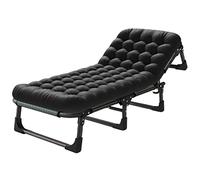 Cuna plegable portátil para camping y silla de descanso, tumbona ajustable de 5 posiciones para exteriores, para camping, piscina, playa, patio, césped, bronceado solar, relajación de oficina.