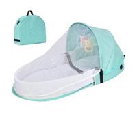 Cuna portátil Cuna lavable plegable de lino de algodón con