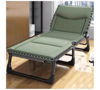 Cuna portátil de camping para adultos, silla de descanso plegable ligera para la siesta de oficina y tomar el sol, silla reclinable compacta para patio con tela duradera, 170 x 56 cm