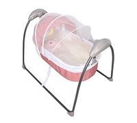 Cuna portátil para bebé, cama de agitación eléctrica para bebés, cama sacudida eléctrica, es adecuada para bebés de 0 a 12 meses y se puede colocar en el dormitorio o sala de estar