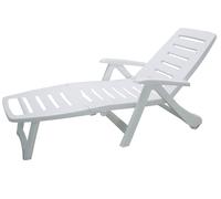 Cuna Resina Cancún Blanco con Ruedas, 72X190X60Cm