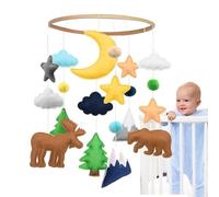 Cuna Wind Chimes - Animal Crib Chimes, relajante noche colgando - | Respetuoso con la piel para dormir y relajarse, crea un ambiente tranquilo, suave juguete interactivo para niños