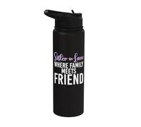 Cuñada donde la familia se encuentra con un amigo, cuñada Stainless Steel Insulated Water Bottle