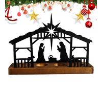 Cunas Candelabros Sagrados Belenes Religiosos Decoración Hogar Con Base De Madera