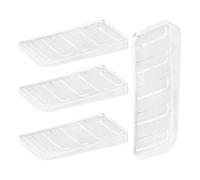 Cuñas claras para nivelación | Niveladores de PU de 5,1 cm, niveladores de cuña de mesa fáciles de usar, bloques ajustables, cuñas de muebles | bloques ajustables, almohadillas para muebles, 4 piezas