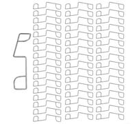 Cuñas de anclaje de valla de acero inoxidable, 25 o 50 clips de panel para reducir el ruido y limitar el movimiento lateral seguro entre paneles de valla y vertical (50 piezas)