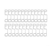 Cuñas de anclaje de valla de acero inoxidable, 25 o 50 clips de panel para reducir el ruido y limitar el movimiento lateral seguro entre paneles de valla y vertical (25 piezas)