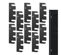 Cuñas de bisagra de acero inoxidable, 10 cm de longitud, acero resistente a la corrosión, alineación de bisagras de gabinete, placas de calibre fino, para reparación de puertas de marco de cocina