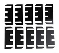 Cuñas de bisagra de puerta de 4 pulgadas empacadoras de plástico para alineación, paquete de 10 cuñas de cuña para arreglos de armarios de cocina