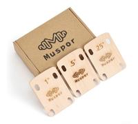 Cuñas de cuello para guitarra eléctrica, paquete de 3 unidades, 0,25 0,5 | Ajusta el ángulo del cuello, cónicos de 0,25 y 0,5 grados, juego de 3 unidades, guitarras atornilladas