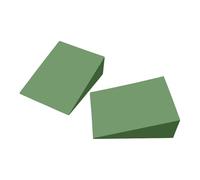 Cuñas de espuma para yoga | Ligero y de apoyo de 2 piezas de espuma EVA - Bloque para sentadillas - Para gimnasio en casa, flexiones, yoga, planificación, rehabilitación del pie y entrenamiento de