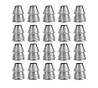 Cuñas de Mango Redondo de Seguridad de 20 Piezas, Cuña de División de Mango, Cuña de Metal de Mano, Cuña de Acero Redonda para Hacha, Martillo de Garra, Trineo(Diámetro 11 mm / 0,43 pulg.)