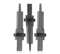 Cuñas de metal de 23 mm, herramienta divisora de piedra de roca de hormigón para mármol de granito y materiales duros, paquete de 3, 190 mm de longitud con acero de alta dureza tratado térmicamente
