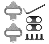 Cuñas de pedal compatibles con Shimano SPD SH56, 4° Float Calle Pedal Release Acero Inoxidable para Pedales SPD 2 Agujeros MTB Gravel e Indoor Cycling Bicicleta Schuhplattensatz
