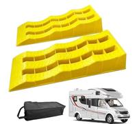 Cuñas de rueda de coche - Bloques de nivelación para autocaravanas, tope de remolque, cuñas de neumáticos antideslizantes, diseño de enchufe estable | Herramientas confiables de seguridad de