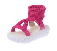 Cuñas Mujer Verano Sandalias Negras Mujer Verano Sandalias Zapatos Inferiores Mujeres Gruesas Causales de Deportivas Zapatos Cuña (Hot Pink,41)