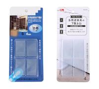 Cuñas niveladoras suaves para muebles, mesa, cama, inodoro, mejoras para el hogar, 4 piezas/juego de cuñas de PVC para muebles