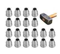 Cuñas para asas de martillo, cuñas de seguridad de metal, cuñas de acero de mango redondo, juego de mango de martillo de repuesto para trineo de garra de hacha