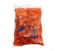 Cunas para dedos, paquete de 100 unidades, látex antideslizante naranja, diseño con hoyos gruesos para contar dinero y uso agrícola, protección resistente al desgaste
