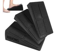 Cuñas para el Estiramiento de Pantorrillas, RISVOWO Set de 3 Squat Wedge Block, Tabla Inclinada, Slant Board para el Estiramiento de Pantorri