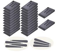 Cuñas para muebles, 24 piezas, cuñas de plástico para nivelar mesas, sillas, nevera, inodoro, cuñas de goma flexible, niveladores de muebles de bricolaje y cuñas de mesa para uso doméstico y